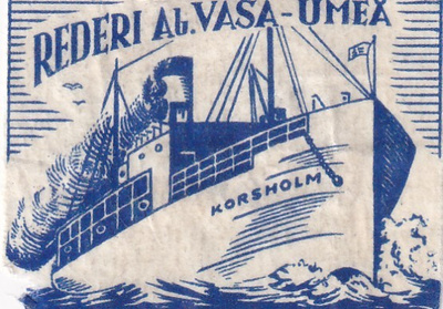 Vasa - Umeå. Rederi Ab 2/9