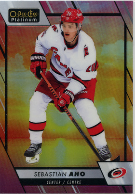 2023-24 OPC Platinum sunset #92 Sebastian Aho