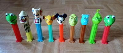 PEZ annostelijat 9 kpl