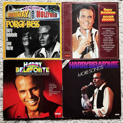 Harry Belafonte – 4 albumia / 6 LP:tä – mukana Lena Horne