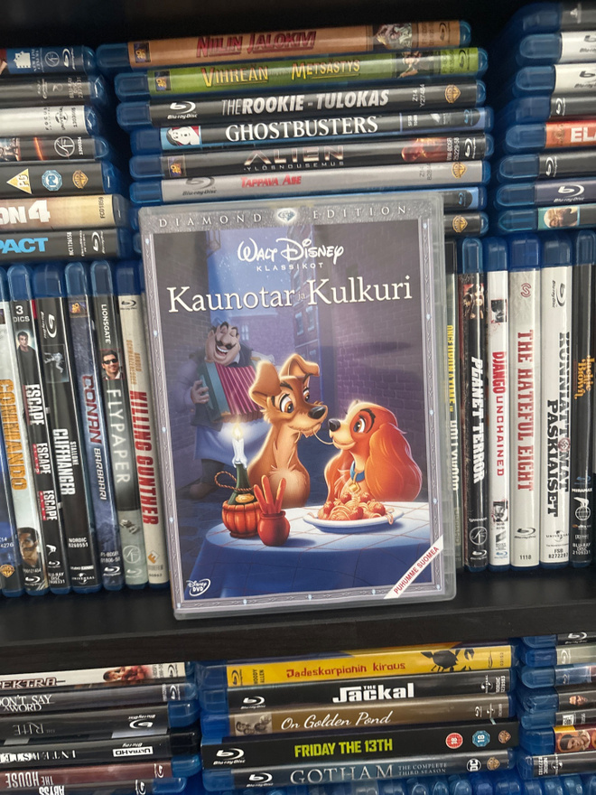 Kaunotar ja kulkuri disney 15.