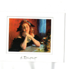 °"SHAMPPANJATYTTÖ°" -KORTTI / Albert Edelfelt, 1895 - pikkukuva 1