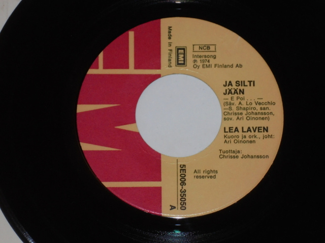 7" LEA LAVEN - Ja Silti Jään -  single 1974 EX-