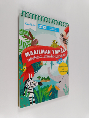 Maailman ympäri : värikästä siirtokuvapuuhaa