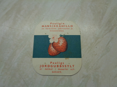 Kahvikortti PAULIG Tuotemainos - MANSIKKAHILLO