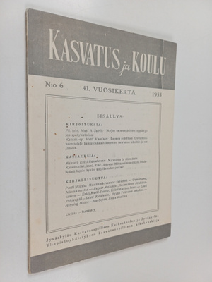 Kasvatus ja koulu 6/1955