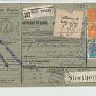 Osoitekortti, vanha v 1927 RUOTSI--MÄNTTÄ,  TURUN kautta - pikkukuva 1