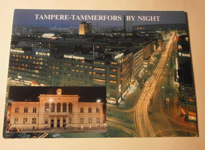 Tampere by night, iltanäkymä, väripk, p. 1997
