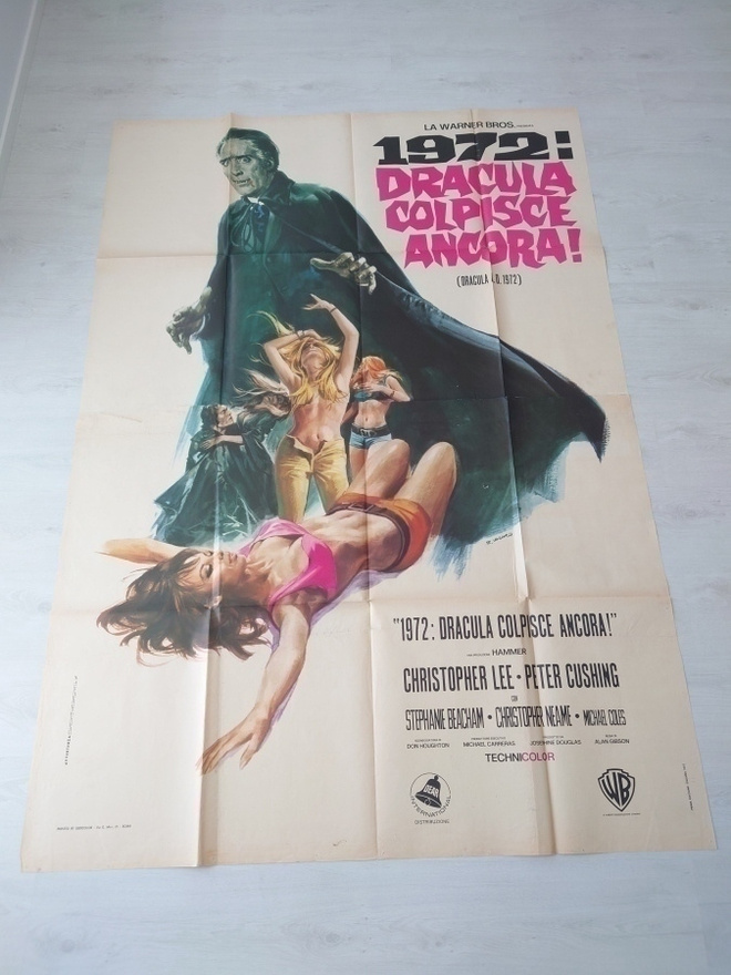 Dracula A.D. 1972 - elokuvajuliste ( 195 x 140 cm )