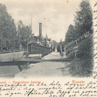 KUOPIO, laiva Konnuksen Kanavassa - vanha Carte Postale - pikkukuva 1