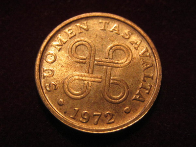 5 penniä 1972
