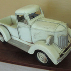Iso vanhamallinen auto peltiä, pit. n. 30cm - pikkukuva 1