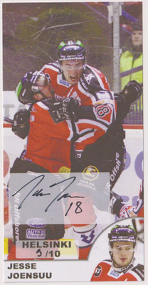2007-08 Porin Ässät Teamset Jesse Joensuu AU ** / 10