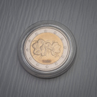 RARE painovirhe 2006 2euron kolikko 2007 kartalla - pikkukuva 2