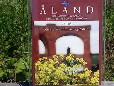 ÅLANDS demilitarisering 150 år. Kansi, Kolikko ja postimerkk