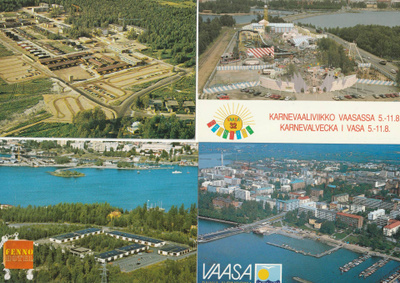 Vaasa 6 eril. ilmakuvia + lentokenttä