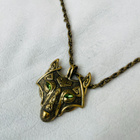 Kaulakoru ketju +riipus Wolf / Dog, color classic bronze - pikkukuva 1