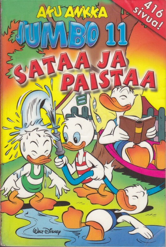 Aku Ankka Jumbo 11 Sataa ja Paistaa (kirjastopoisto)