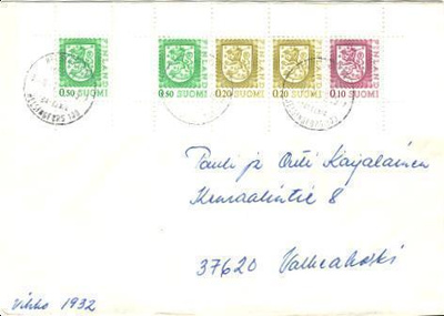 POSTILÄHETYS VIHKOMERKIT