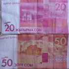 Raha Seteli Eur-Aasia valtio Kirgiisia , aito käypä raha ! - pikkukuva 4