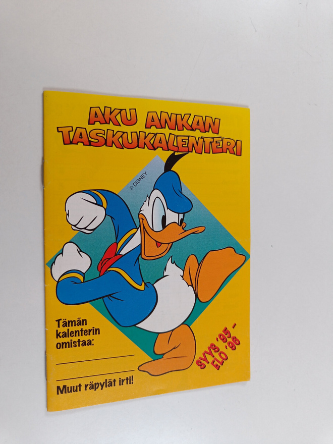 Walt Disney : Aku Ankan taskukalenteri syys '95-elo '96