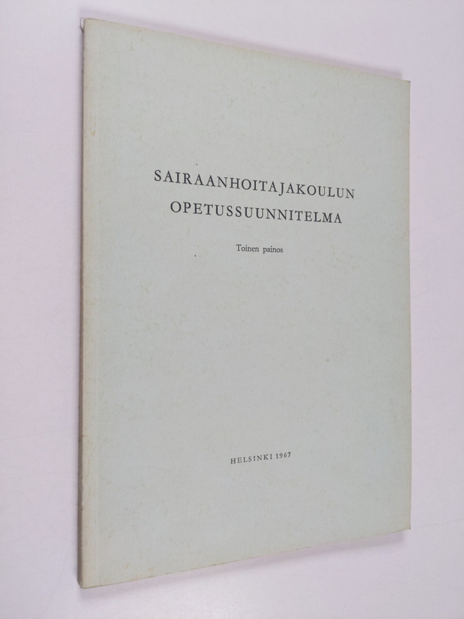 Sairaanhoitajakoulun opetussuunnitelma