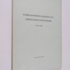 Sairaanhoitajakoulun opetussuunnitelma - pikkukuva 1