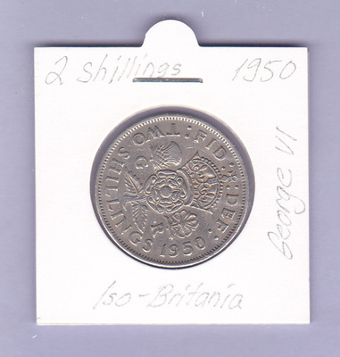 Iso-Britania 2 Shillings v.1950 KM#878