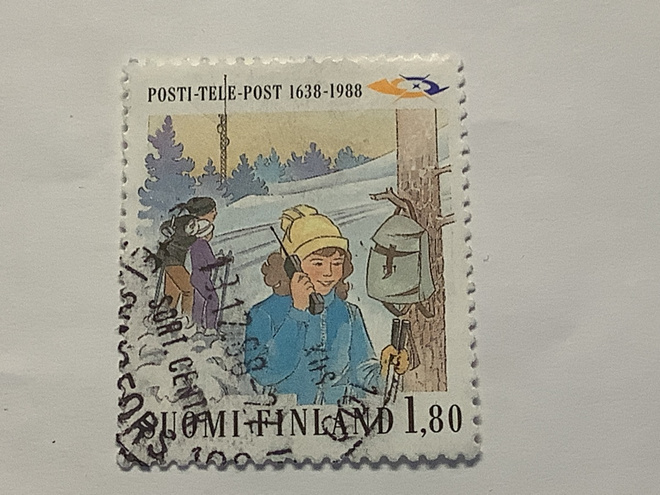 1060/ 1988 Posti- ja tele 350 v o leimattu loisto