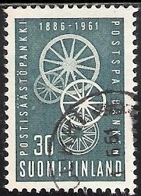 1961 Postisäästöpankki 75 vuotta leimattu LaPe 534