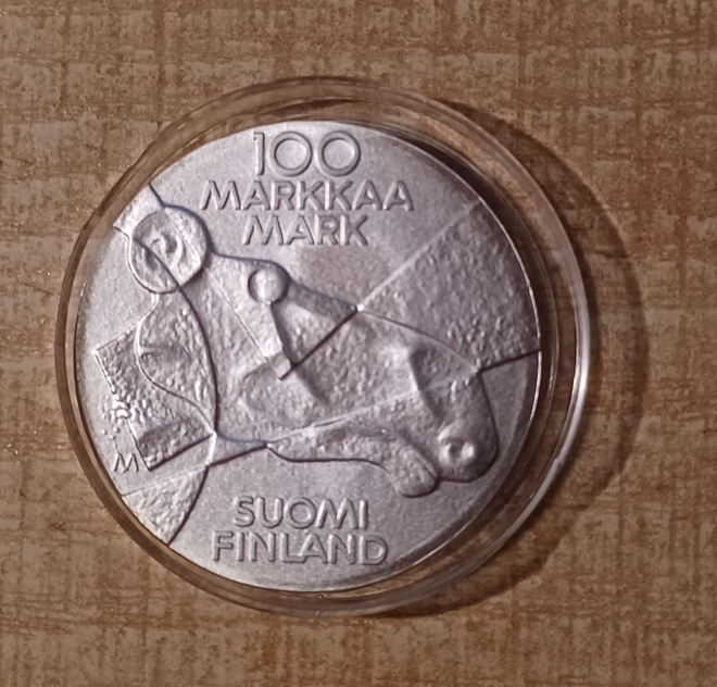 100 mk 1989 Ateneum Hopea 830 UNC