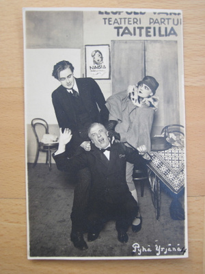 VANHA Postikortti Helsinki Teatteri 1927