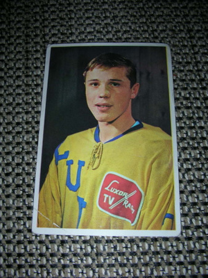 Hellas jääkiekkokortti 1965 Lukko Mikko Erholm