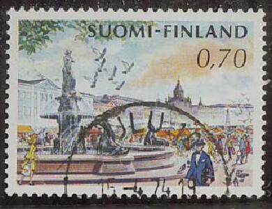 1973 70p kauppatori OULU loisto