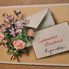kukkakortti, kirjekuori, kukat, kulkenut 1962 - pikkukuva 1