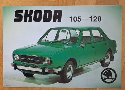 1977 Skoda 105 120 esite - suom - KUIN UUSI