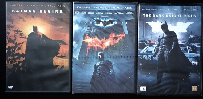 Batman - The Dark Knight trilogia (Cristopher Nolan DVD)
