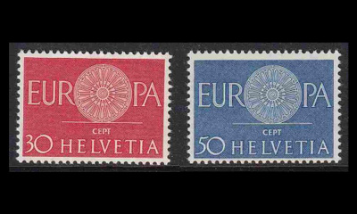 Sveitsi 720-1 ** Europa (1960)