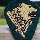 Rajavartiomerkki. Hyväkuntoinen. Halkaisija - 61 mm. - pikkukuva 4