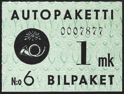 1949 AP 1 vihreä 1 mk vesileima IV ** LaPe AP 1 W IV