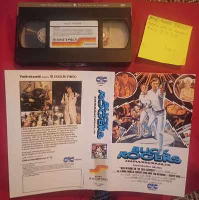 Buck Rogers Avaruusseikkailija (Esselte video) vhs Fix