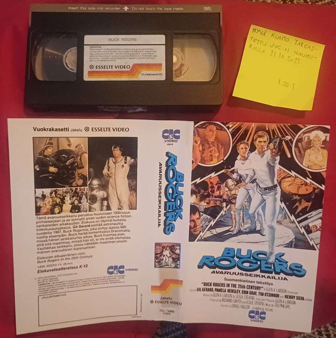 Buck Rogers Avaruusseikkailija (Esselte video) vhs Fix