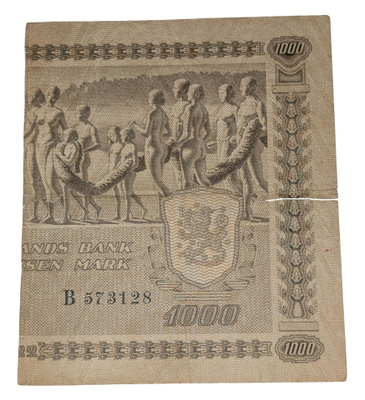 1000 Markkaa 1922, oikea puolisko