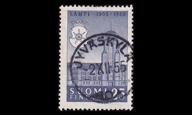 446 o Lahti 50v loisto Jyväskylä 2.XII.55 (1955)