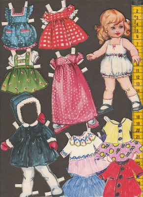 Paperinukke pikkutyttö, Agathon 1950-luku
