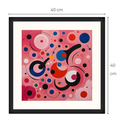 Uusi uniikki abstrakti art print taulu 40 cm x 40 cm