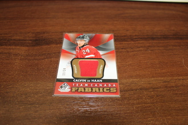 2012-13 SP Game Used Authentic Fabrics Team Canada Gold /24