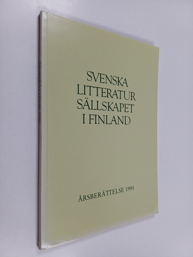 Svenska litteratursällskapet i finland årsberättelse 1991