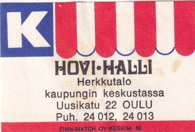 Oulu, Hovi - Halli   b584