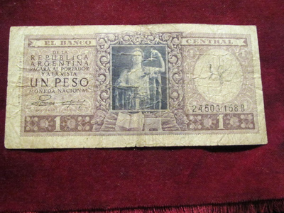 1 peso 1952.Argentiina